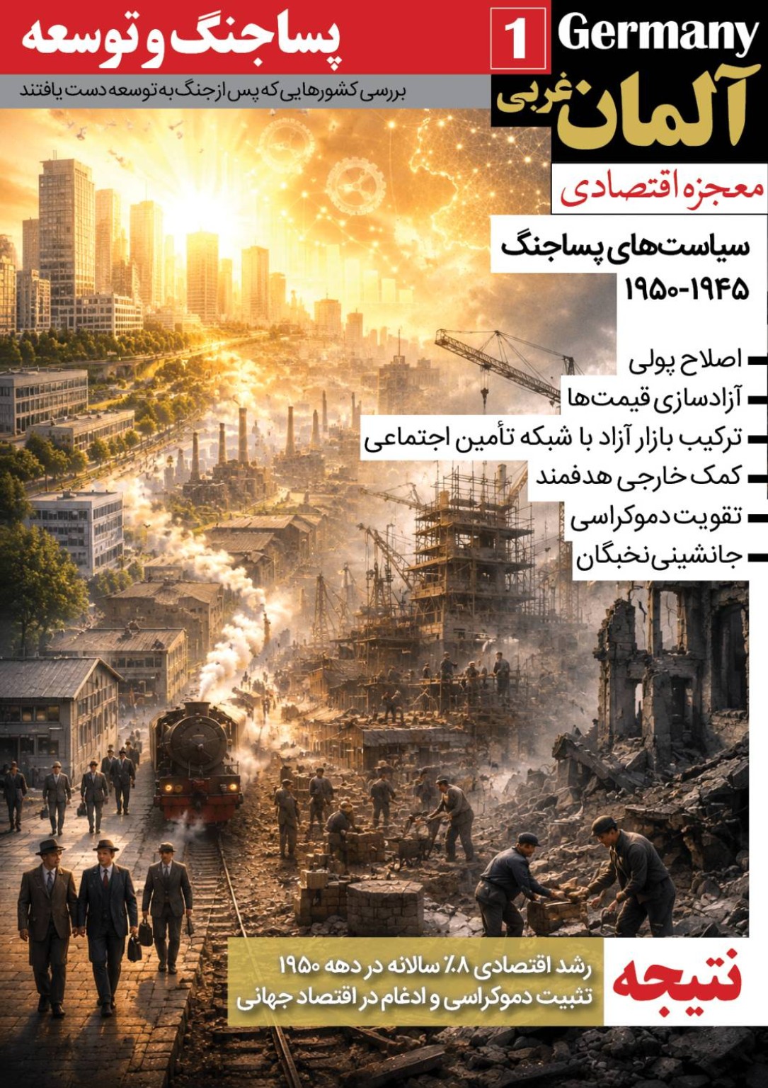 آلمان- بازسازی پساجنگ؛ نهاد، اقتصاد و آینده‌سازی